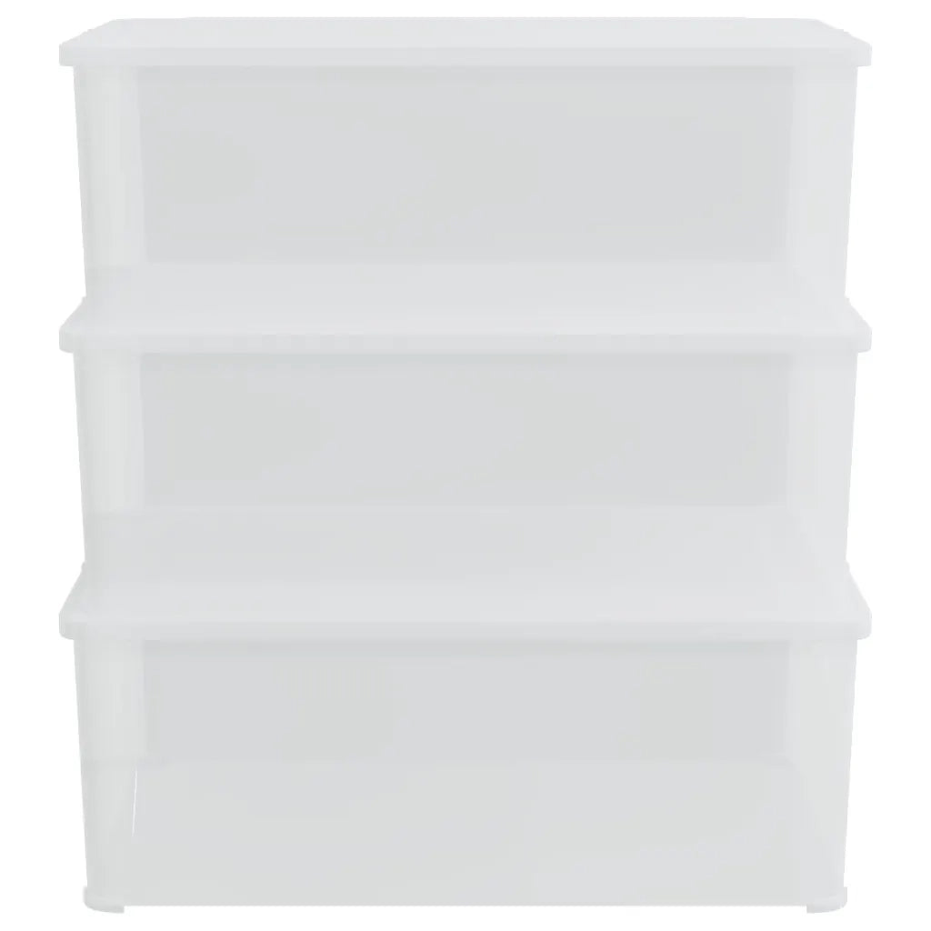 Contenitori in Plastica 3 pz 10 L Impilabili CFW9430379