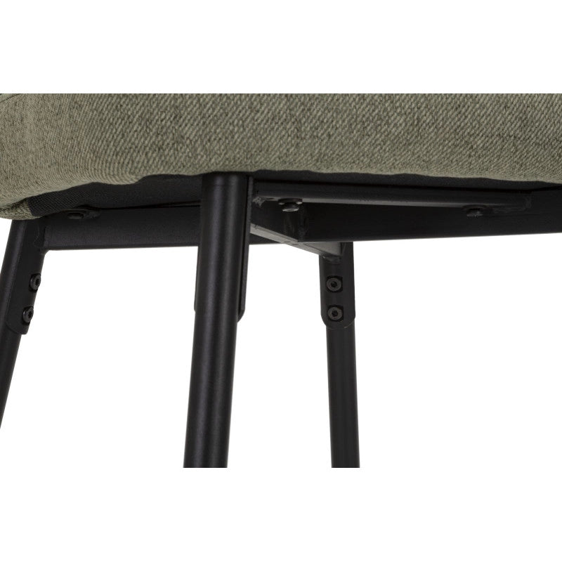 Sgabello Bar Losanna Verde Set 2 Pz cm 52x59x108