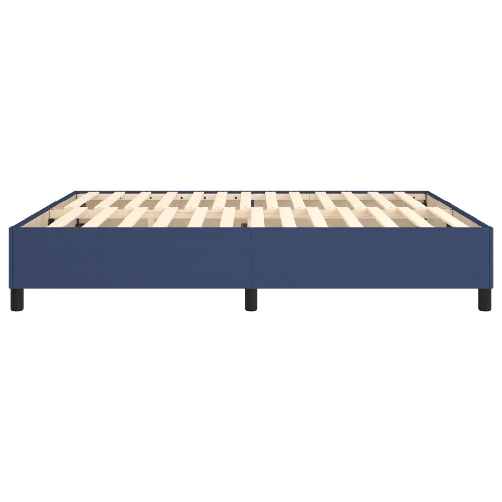 Struttura Letto a Rete a Molle Blu 160x200 cm in Tessuto 3120876