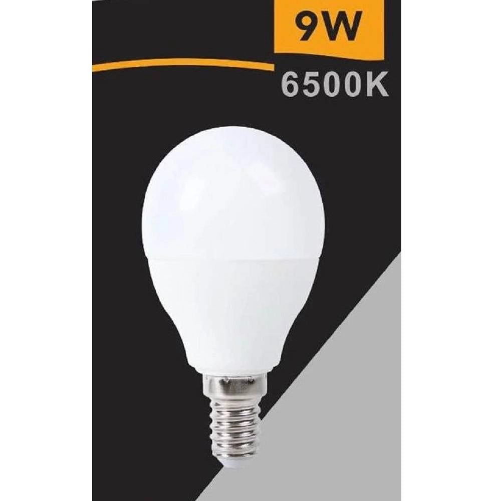 Trade Shop - Lampadina Led Globo G45 E14 9w Luce Fredda 6500k Calda 3000k Naturale 4000k G45t-9w - -bianco Freddo      -
