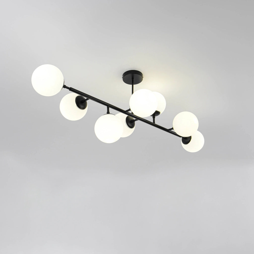 Lampada a sospensione Dorado Light Prestige 8xE14 nera