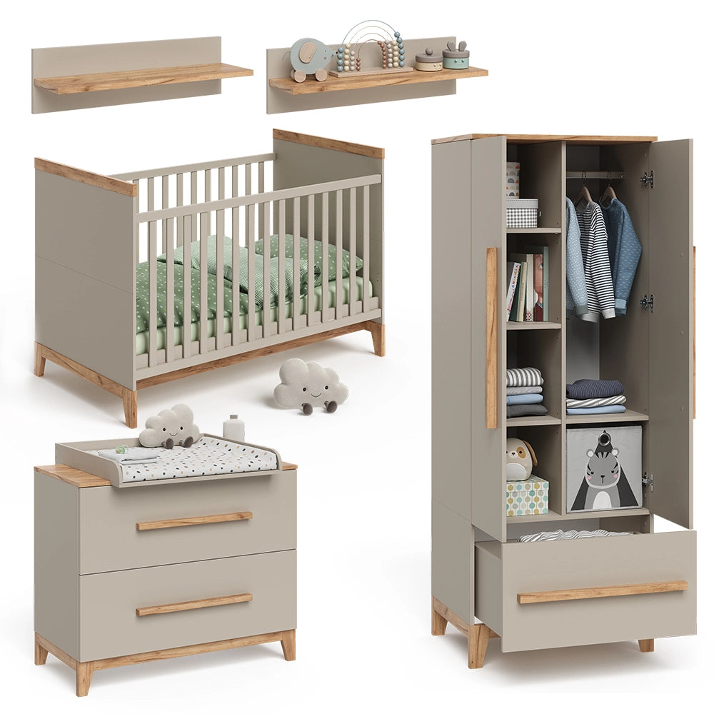 Vitalispa Set per cameretta Quercia cashmere 5 parti