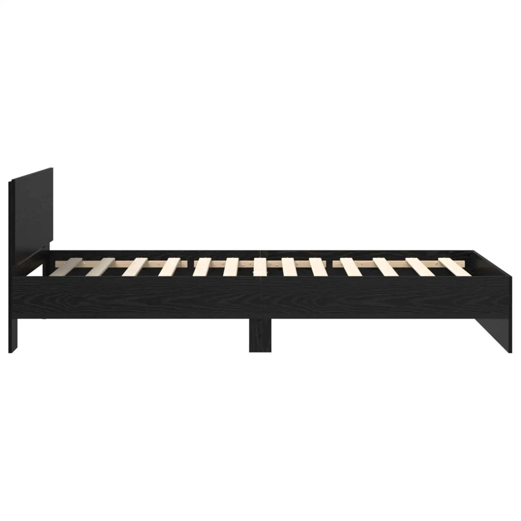 Struttura del letto Rovere Nero Legno ingegnerizzato 8009000