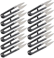 Pacco di 12 Punte a U per Trimmer a Cavo - Materiale di Alta Qualità SK5 Acciaio di Carbonio - Affilato e Duraturo - Compatta e Portatile - Trimmer a Cavo con Punte a U