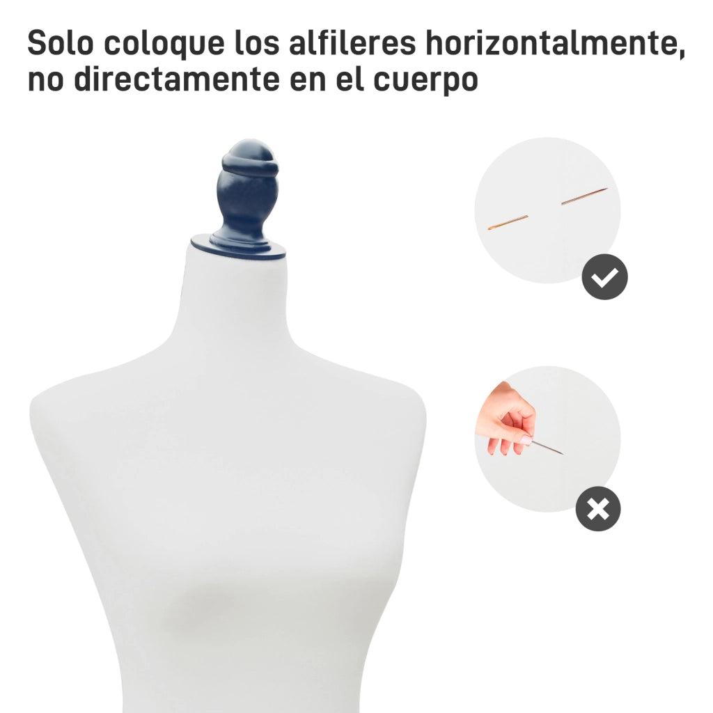 Manichino Regolabile Donna con Cavalletto ¨C zephmum ¨C Bianco 130-168 cm