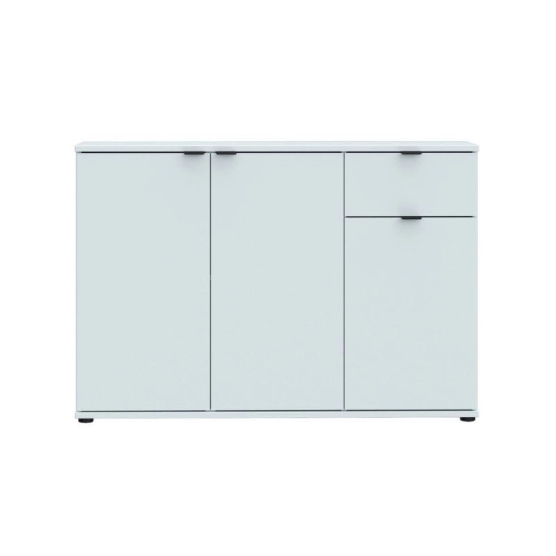 Mobile multiuso Segno con tre ante e 1 cassetto L 120 cm colore grigio chiaro