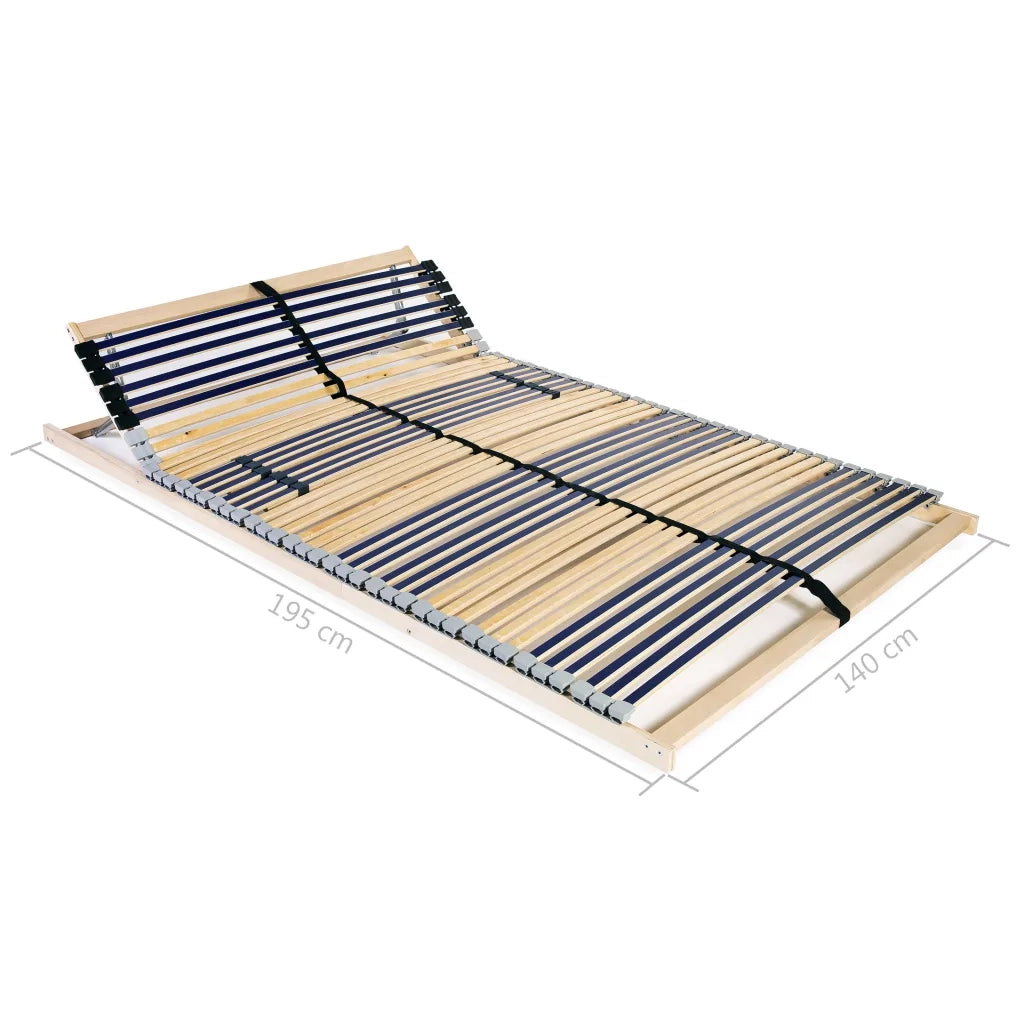 Letto matrimoniale | Letto per adulti | Rete a Doghe 7 Zone senza Materasso con 42 Doghe 140x200 cm