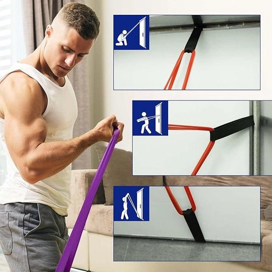 Set di Cinture di Resistenza Fitness da 4 pezzi