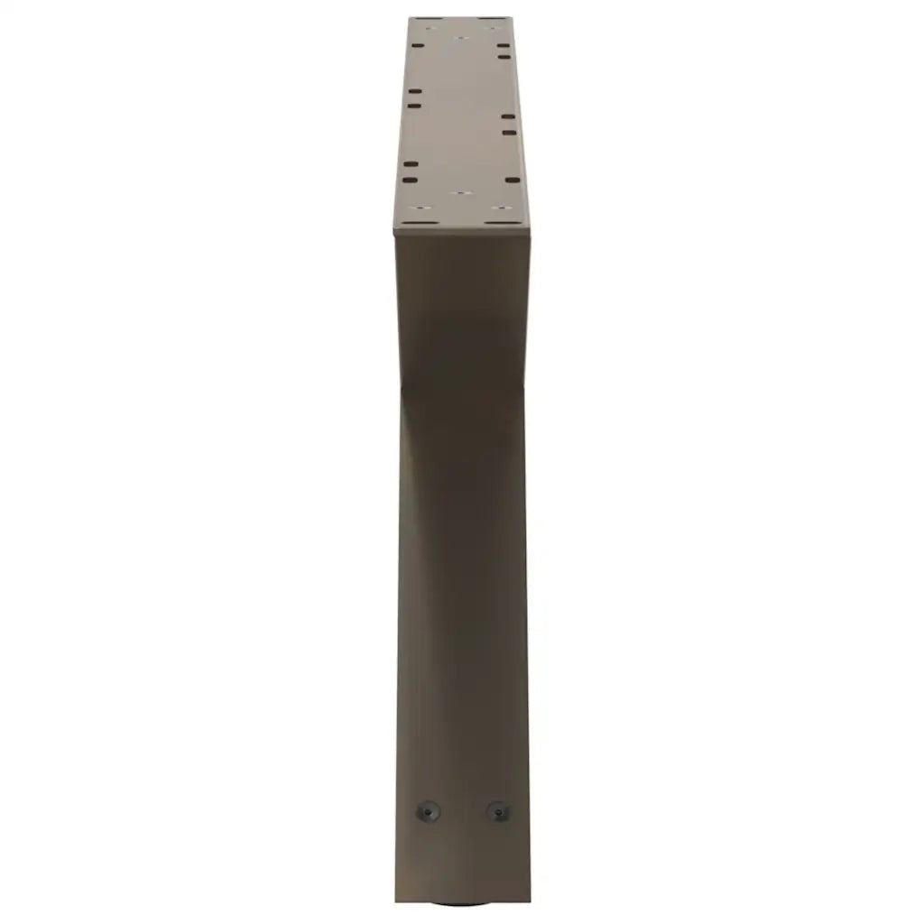 Gambe per tavolino da caff¨¨ 2 pz | Piede del tavolo in acciaio naturale 70x(30-31,3) cm