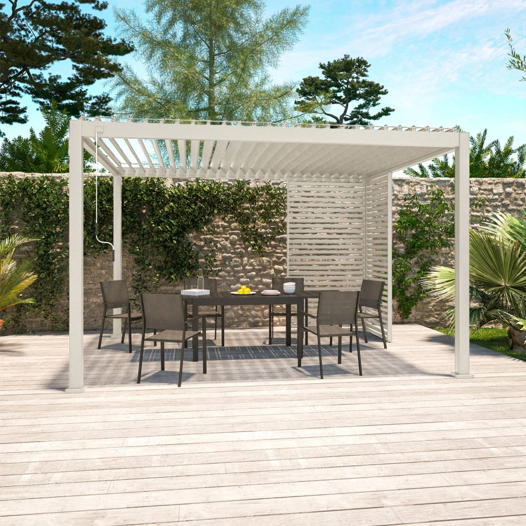 Persiana 1m in alluminio per pergola biocllimatica, beige