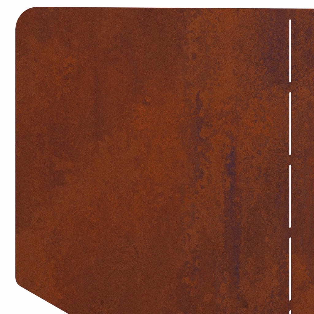 Bordura per Prato 100 x 45 cm Acciaio Ruggine 8008901