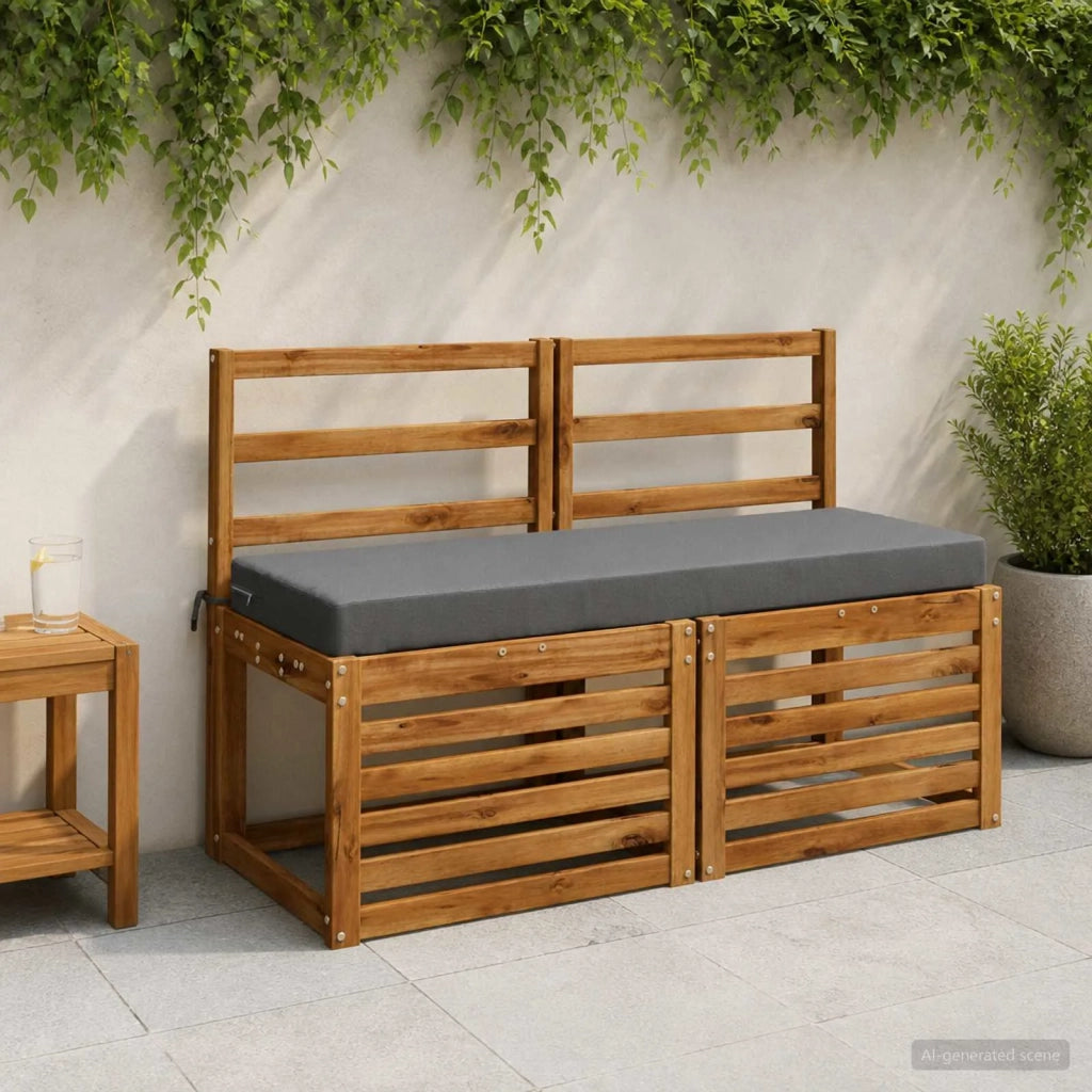 Cuscino per panchina SOEST 100% Poliestere Grigio 949622