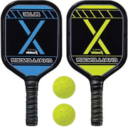 Set di Avvio per Pickleball - Comprensivo di 2 Paddles in Alluminio e 2 Palloni X-40 - Approvato da USAPA