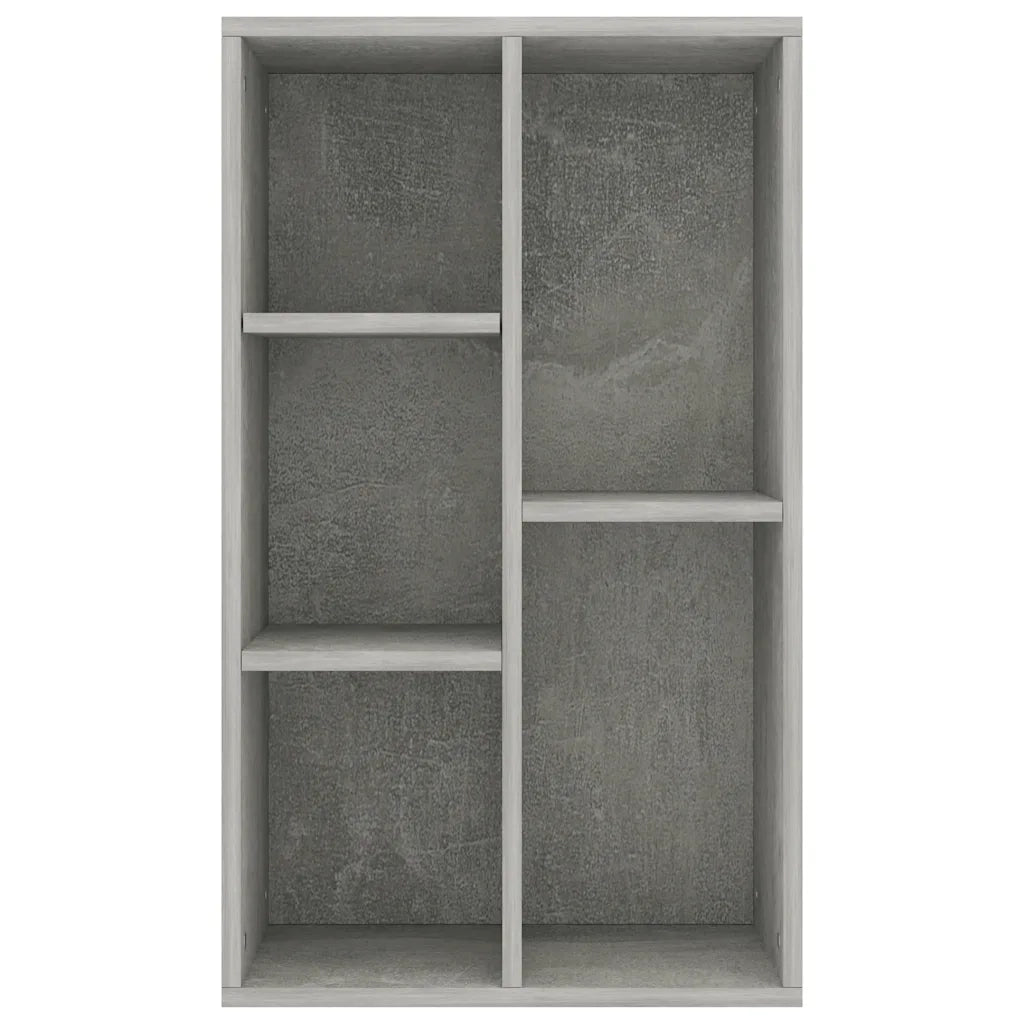 Libreria/Credenza Grigio Cemento 50x25x80 cm Legno Multistrato 800166