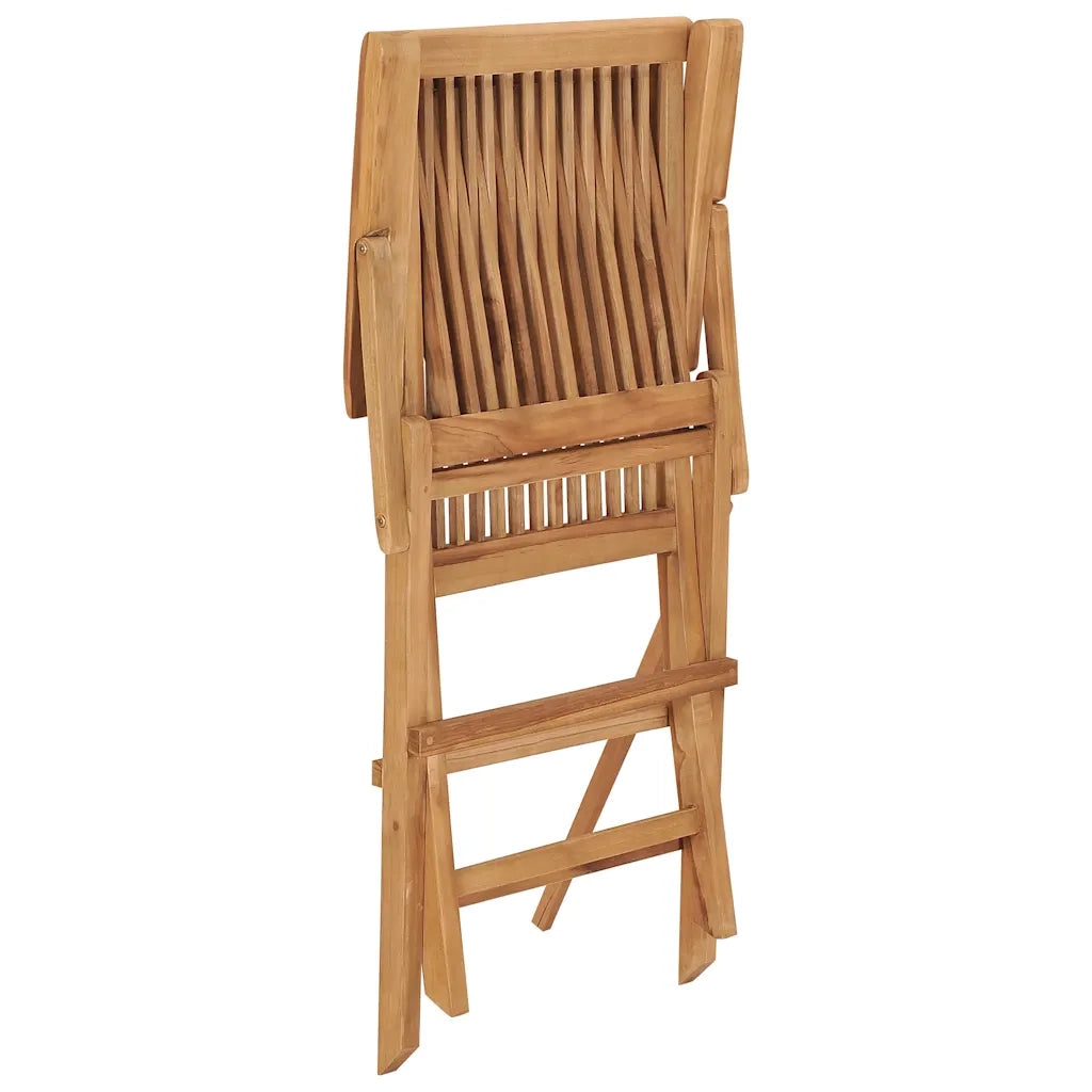 Sedie da Giardino Pieghevoli 6 pz in Legno Massello di Teak 3096594