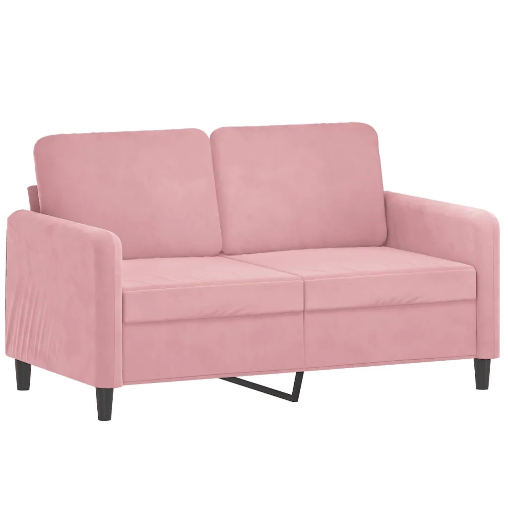 Divano a 2 Posti-Sofa 2 Posti Rosa 120 cm in Velluto 251411