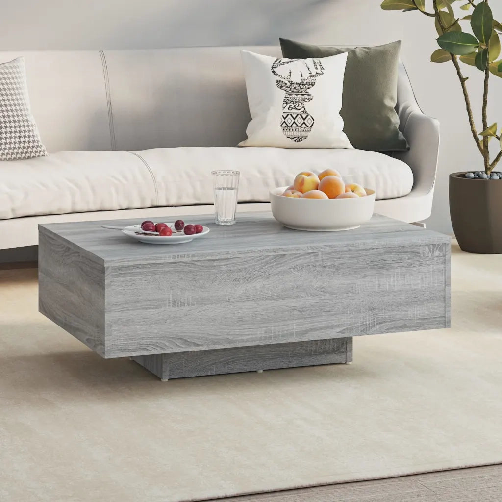 Tavolino da Salotto-Tavolino da soggiorno-Tavolo Grigio Sonoma 85x55x31 cm Legno Multistrato