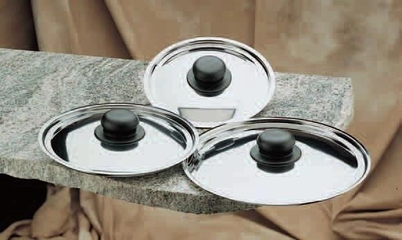 Coperchio per pentole e padelle in acciaio inox 24 cm