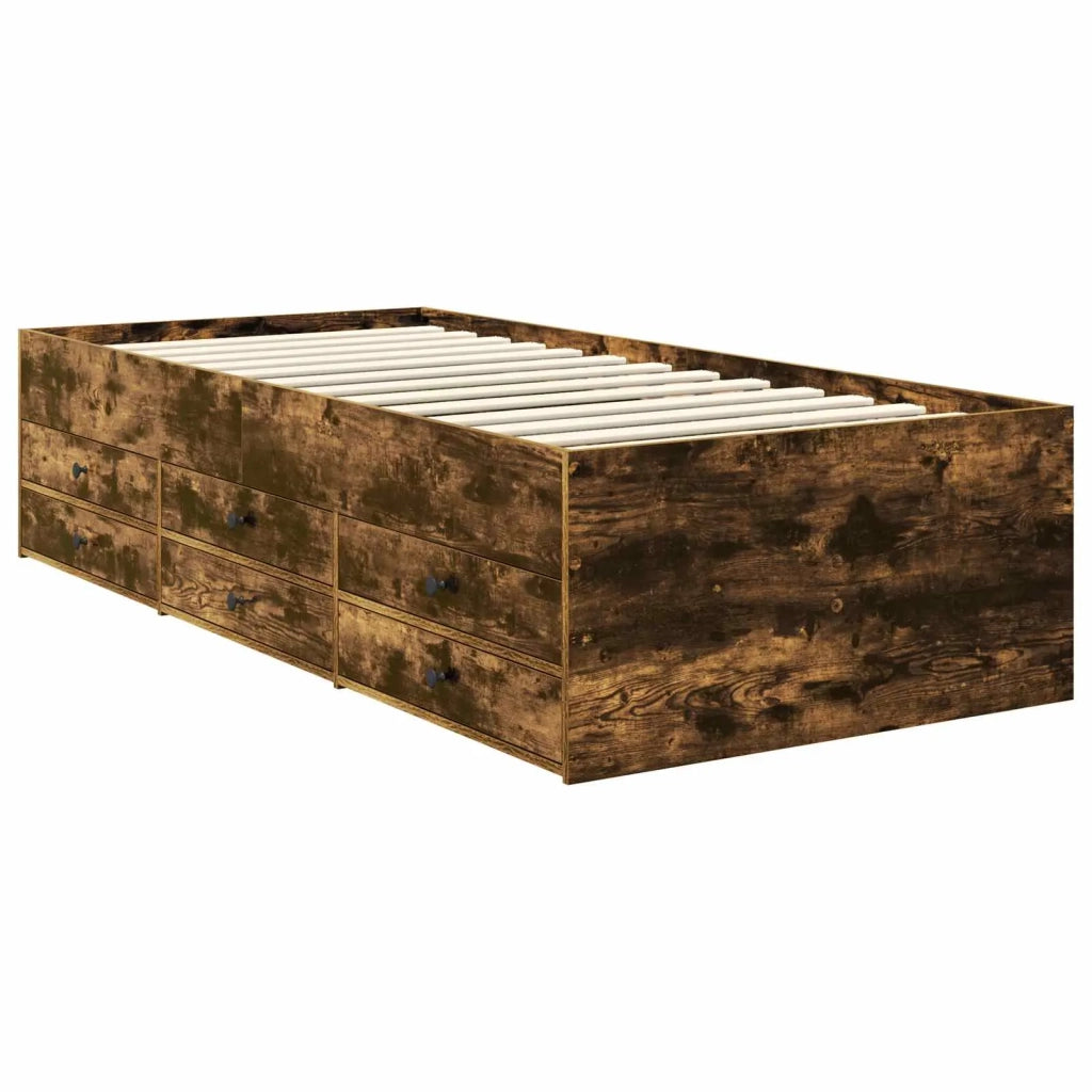 Daybed Rovere Affumicato e Nero 90 x 190 cm Legno multistrato 3408526