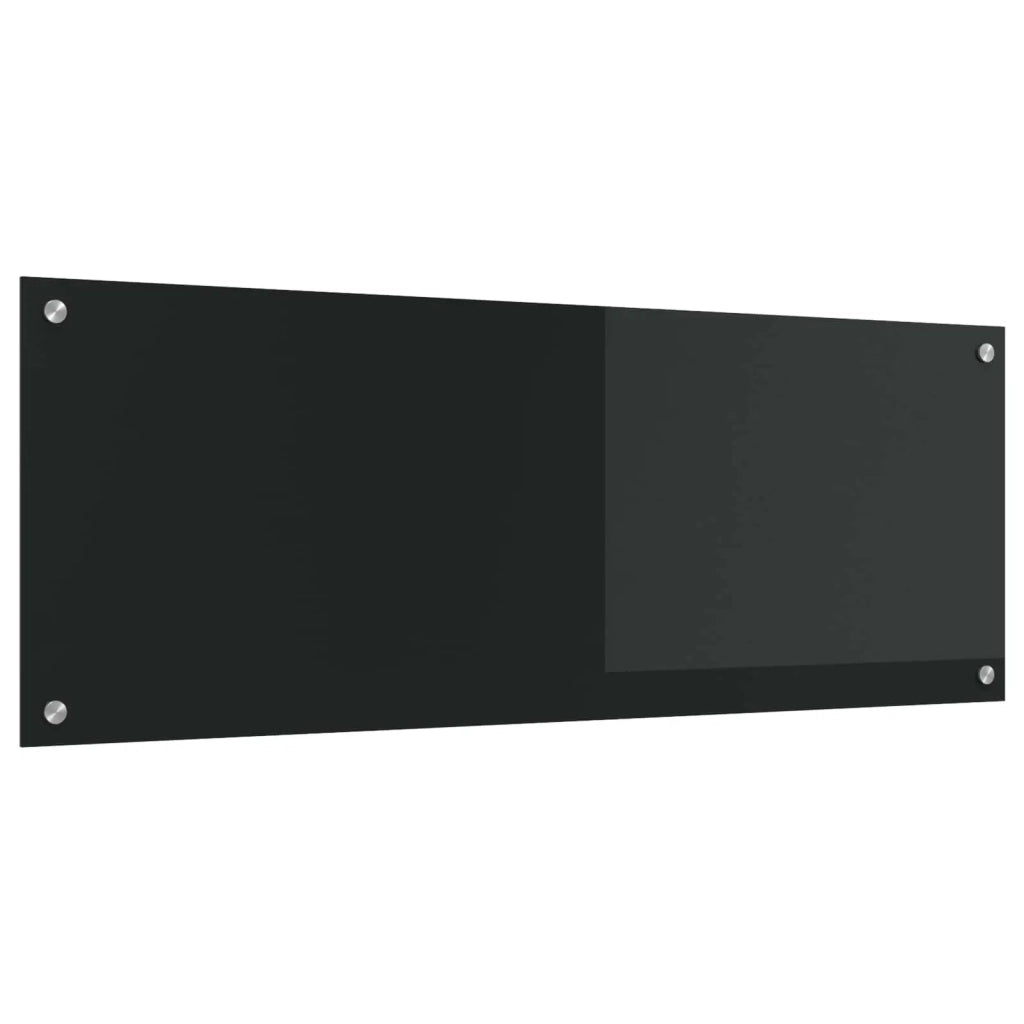 Schienale da cucina Nero 110 x 40 cm vetro temperato 42001298