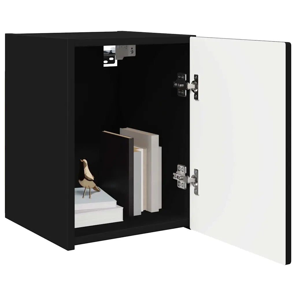 Mobile TV da parete Nero 30 x 31 x 40 cm Legno multistrato 892251