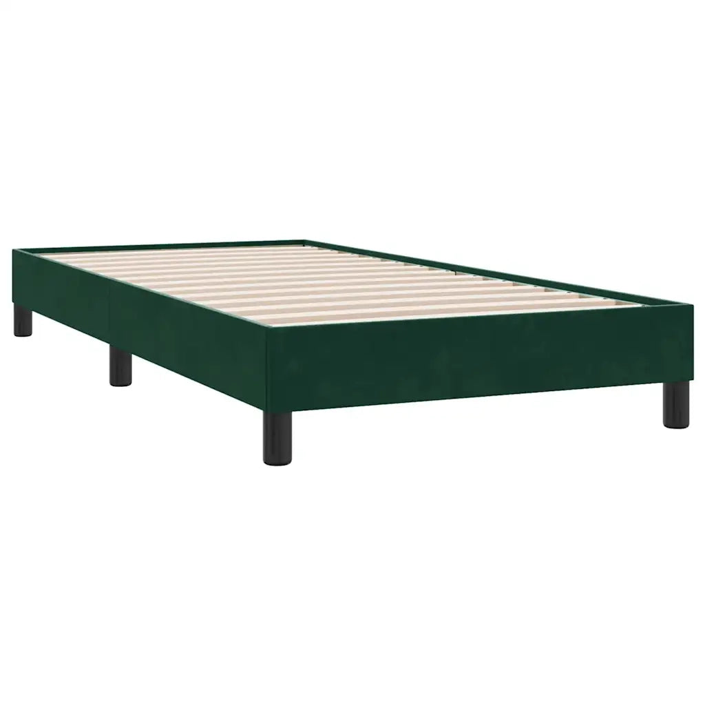 Giroletto senza Materasso Verde Scuro 90x220 cm in Velluto 4101388