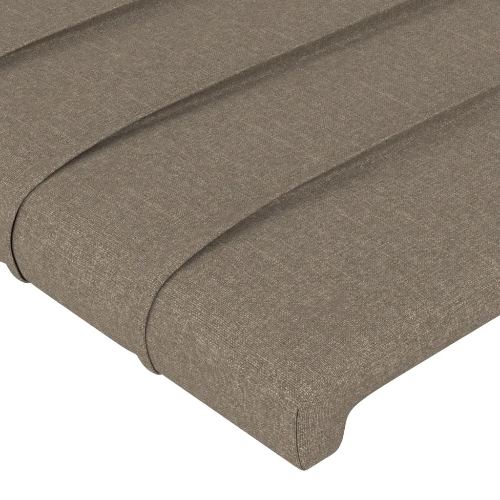 Testiera ad Orecchio-Testata con Orecchie Tortora 147 x 23 x 118/128 cm in Tessuto 735034