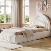 Letto imbottito per bambini 90x200 cm con contenitore e rete a doghe