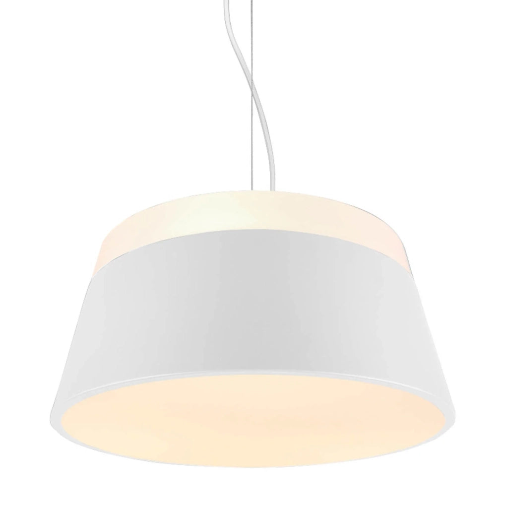 LÚZETE - LAMPADA DA SOFFITTO DUQUESA IN METALLO BIANCO 45CM