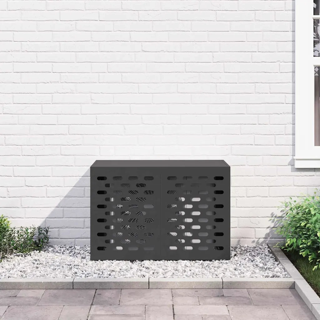 Copertura per condizionatore d'aria Nero 90 x 40 x 60 cm 865890