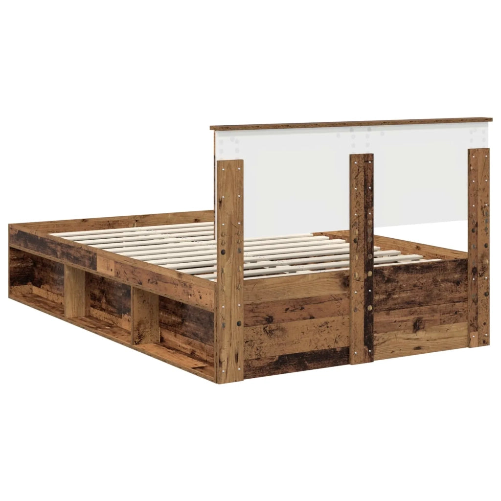 Struttura del letto-Giroletto Legno vecchio 120 x 190 cm Pino massello 778032