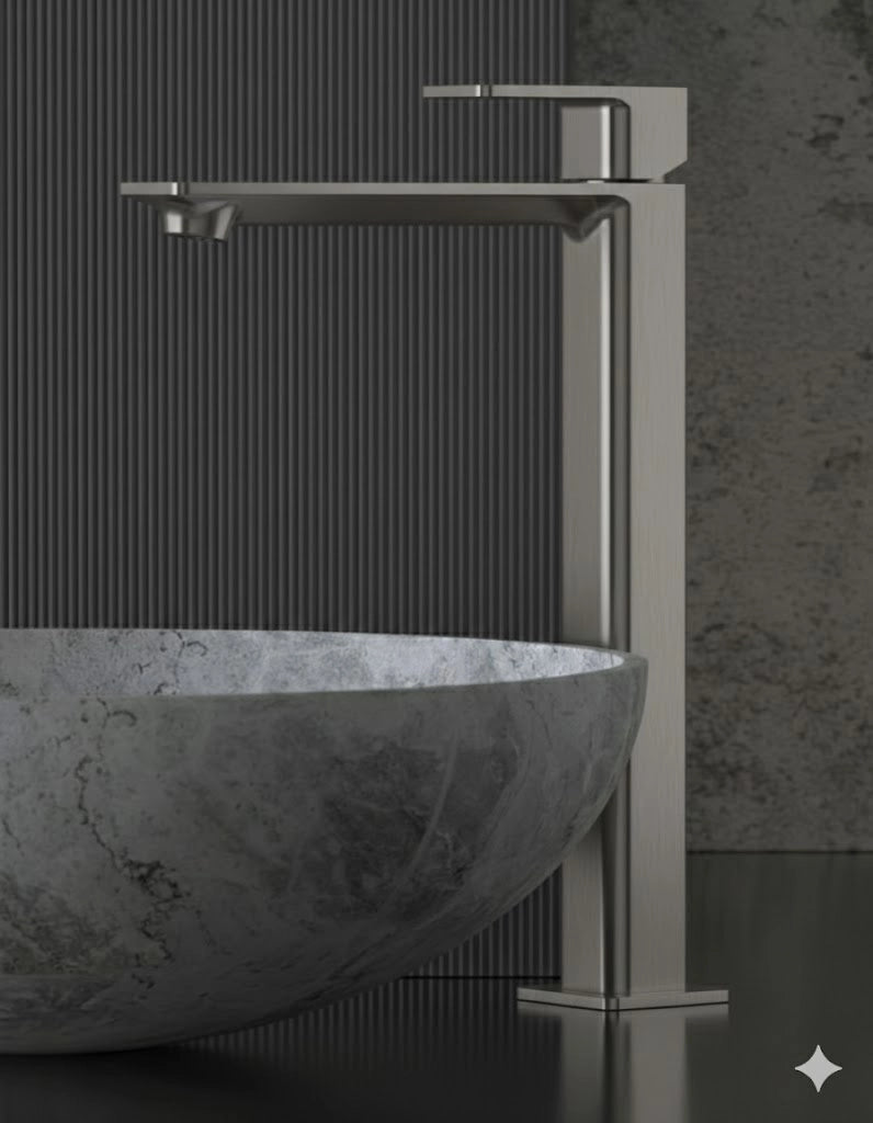 MISCELATORE MONOCOMANDO LAVABO ALTO ICON- Visual Inox- MARIA- pezzi 1