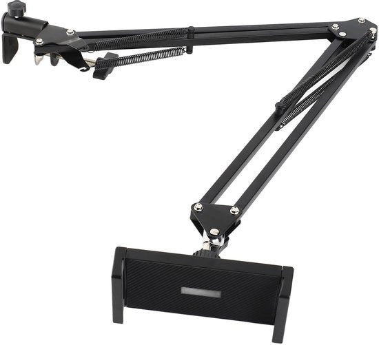 Supporto per Telefono Adattabile - Braccio Flessibile 360° - Utilizzo Senza Mani - Supporto da Tavolo Ripiegabile - Per Smartphone/Tablet 4-12,9 Pollici - Design Ergonomico - Supporto per Telefono