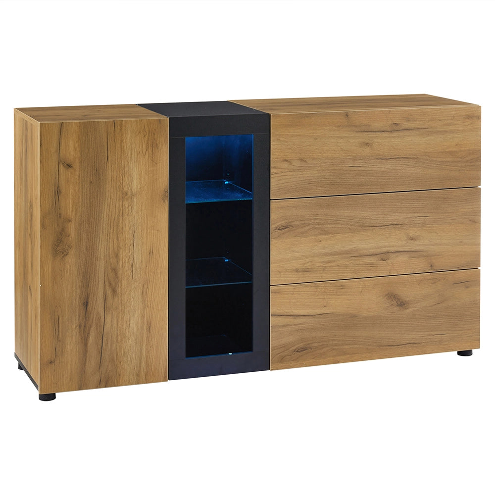 Console - Xylo - 3 cassetti vetrina 140cm moderno