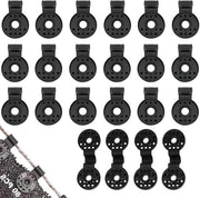 Clip in plastica per ombrellone - 80 pezzi - nero - accessori per ombrello