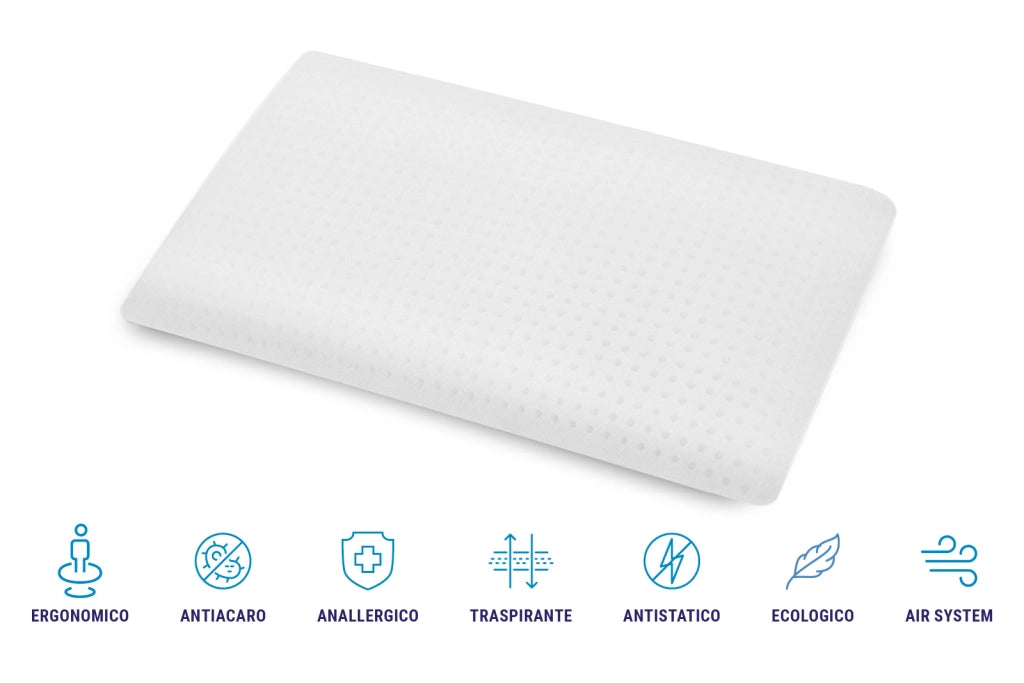 Cuscino in 100% Memory Foam – Traspirante Anallergico indeformabile