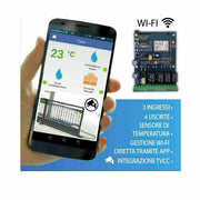 MODULO SCHEDA PER DOMOTICA WIFI WI-FI 4 USCITE APP IOS APPLE ANDROID