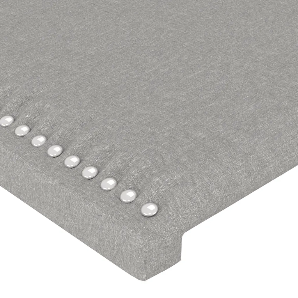 Letto singolo | Letto per adulti | Giroletto senza Materasso Grigio Chiaro 90x200 cm Tessuto