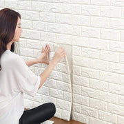 Pannelli da parete in pietra artificiale 3D autoadesivi - Acqua e rumoreproof - Sicuri per bambini - 10 pezzi - 35 x 38 cm - Facili da pulire - Strisce da parete adesive