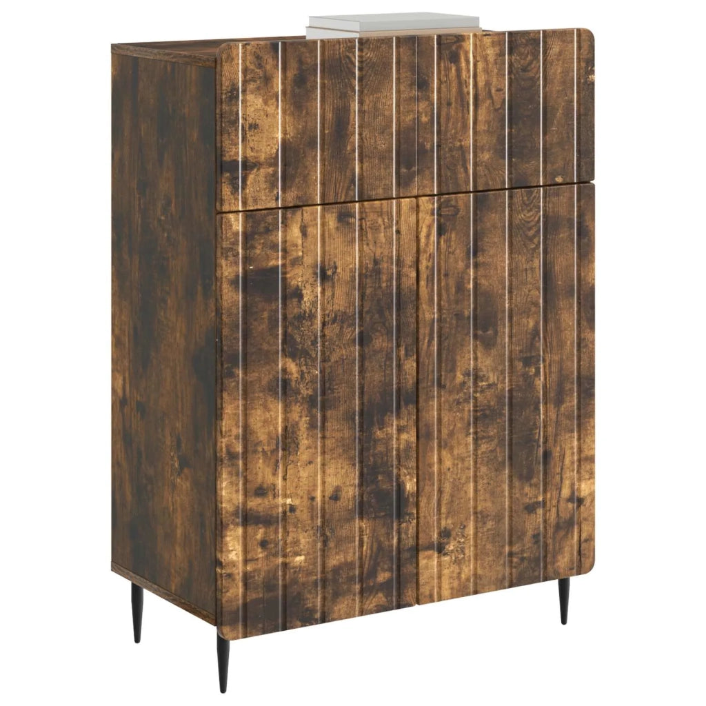 Credenza | Madia | Buffet da pranzo | Armadio da pranzo Rovere Fumo 66 x 34,5 x 92 cm Legno ingegnerizzato
