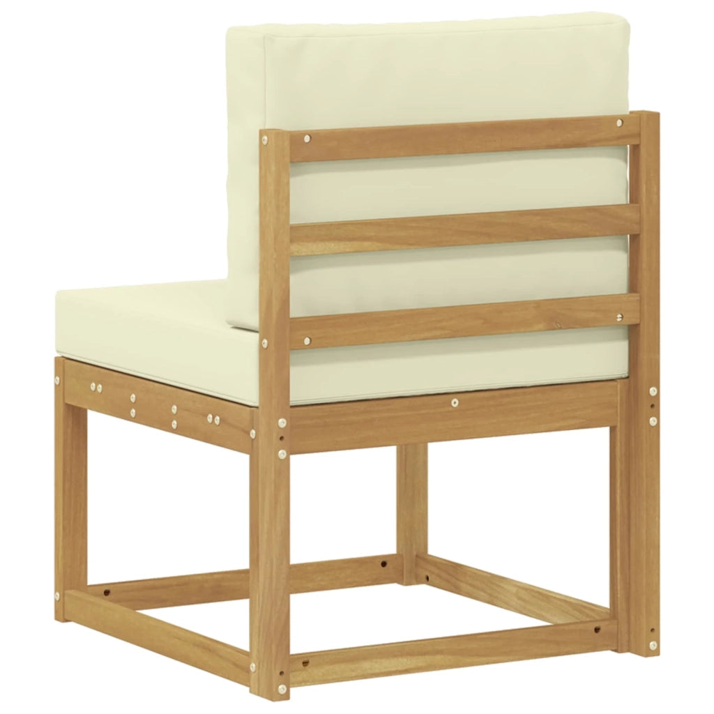 Set di divani da esterno Bianco e Crema 59 x 63 x 73 cm 901458