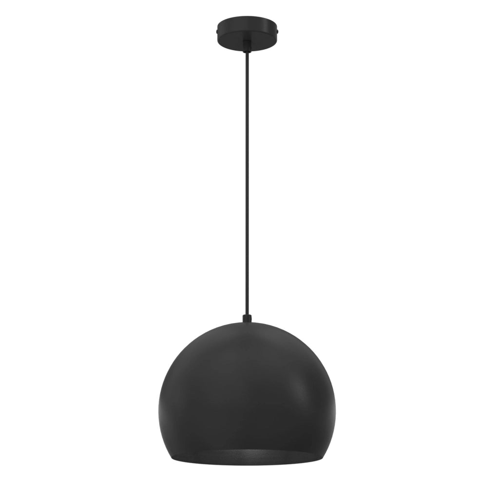 Lampada sospesa Sool 1xE27 nera metallo Luminex