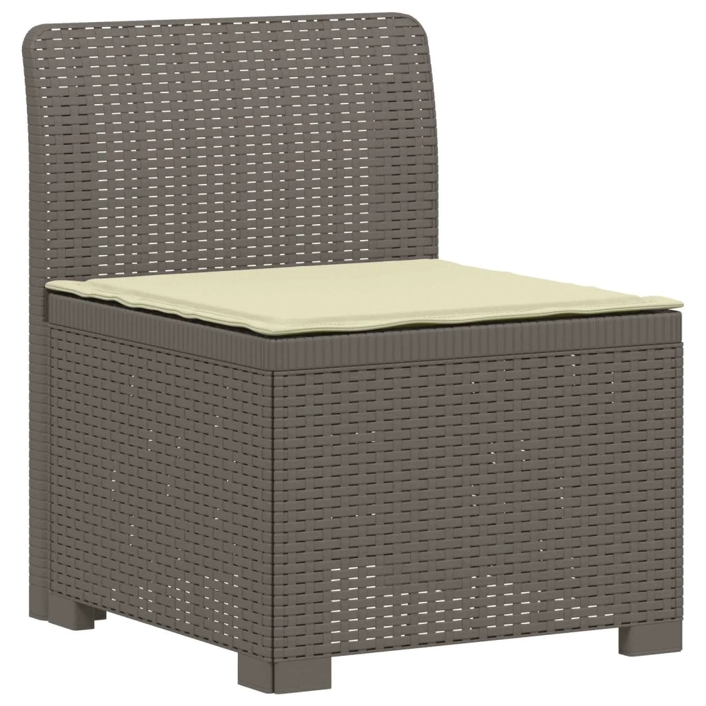 Divano da esterno-Divano da Giardino a 2 Posti con Cuscini Aspetto Rattan PP 590488