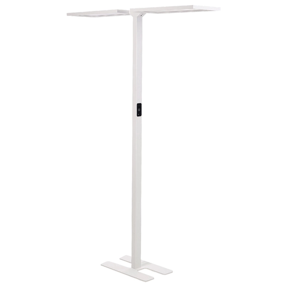 Lampada da terra a LED in metallo bianco con sensore di movimento soggiorno camera da letto stile moderno