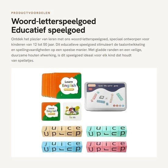Giocattolo Educativo in Legno - Set di Lettere - Giochi di Scrittura - Giocattolo Sicuro per Bambini - Dimensioni 6 x 6 cm - Set con 1 Pezzo - Giochi di Scrittura