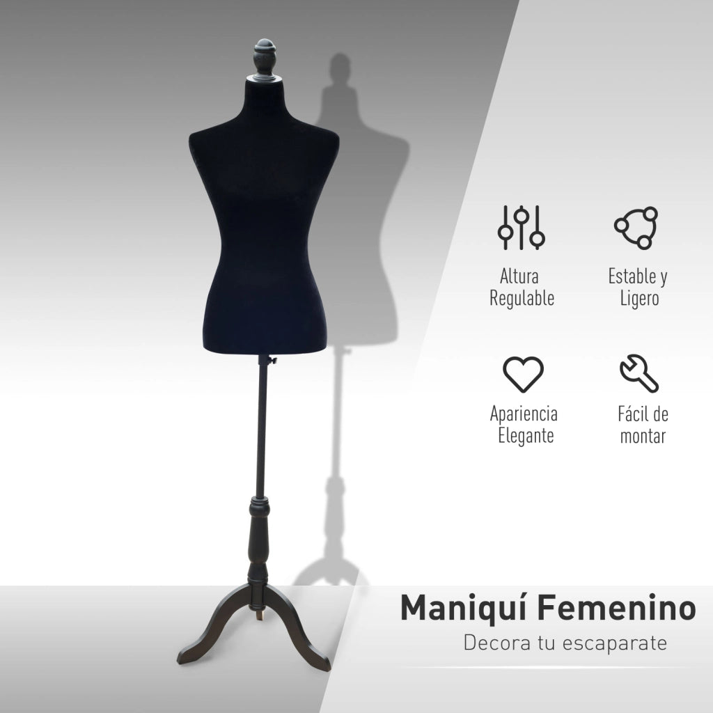 Manichino Sarti Moda Aggiustabile ¨C zephmum ¨C Nero 130-168 cm