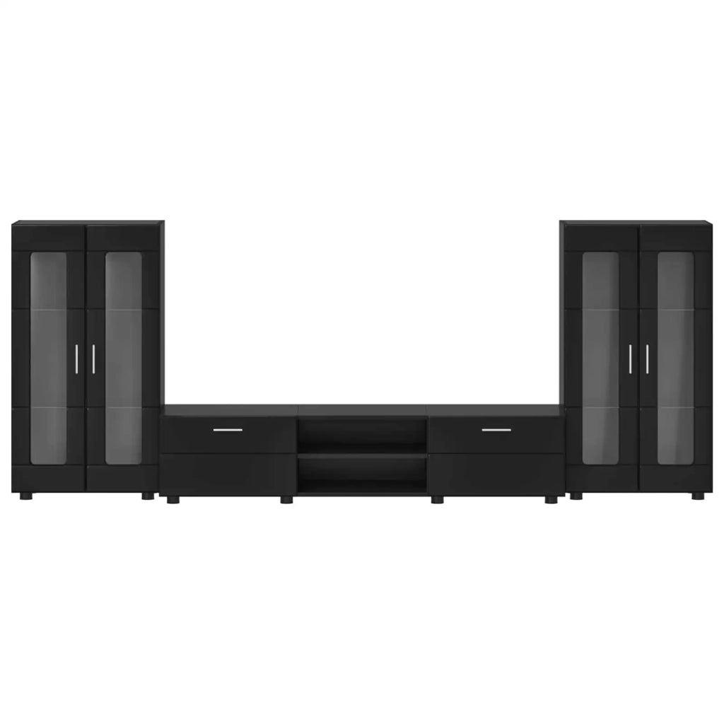 Set mobile TV con cassetto FLORIN 3 pcs Nero Legno multistrato 3397935
