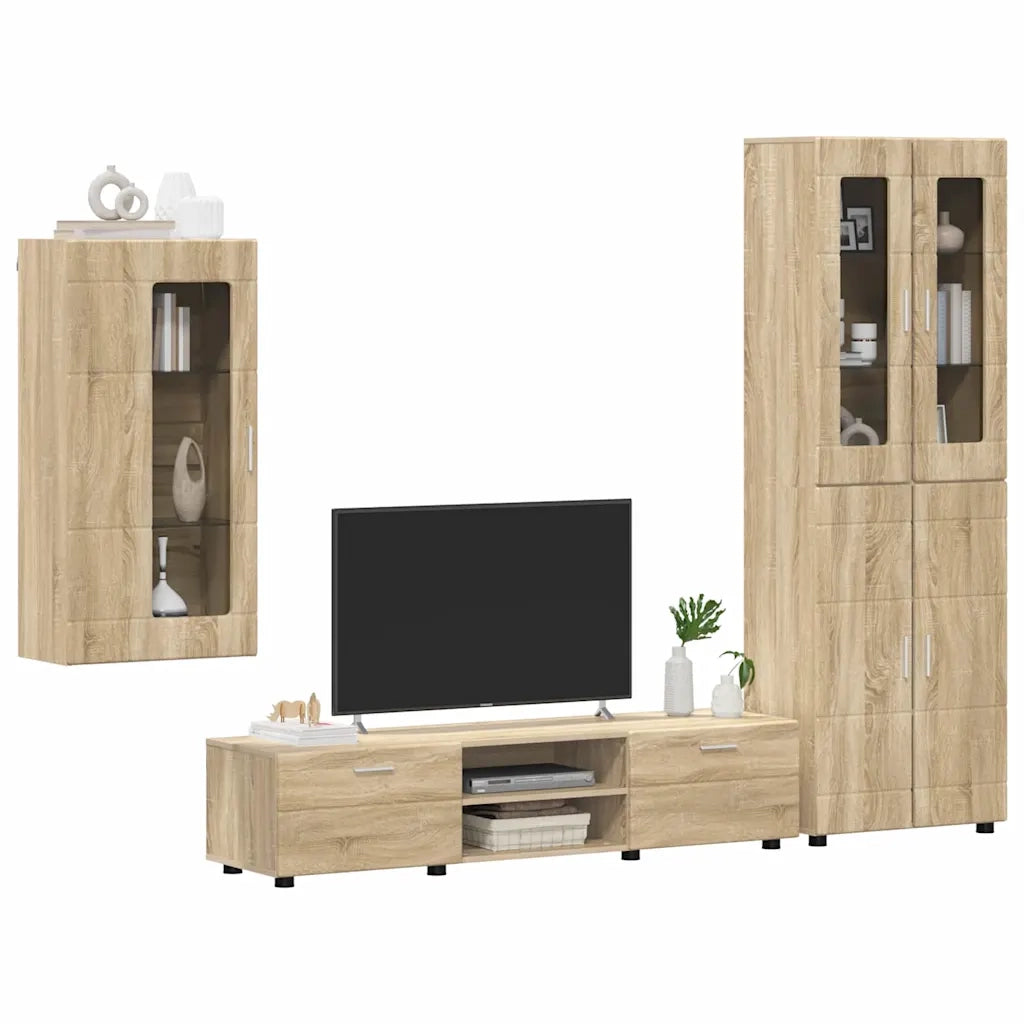 Set mobile TV FLORIN 3 pcs Rovere Sonoma Legno multistrato 3397966