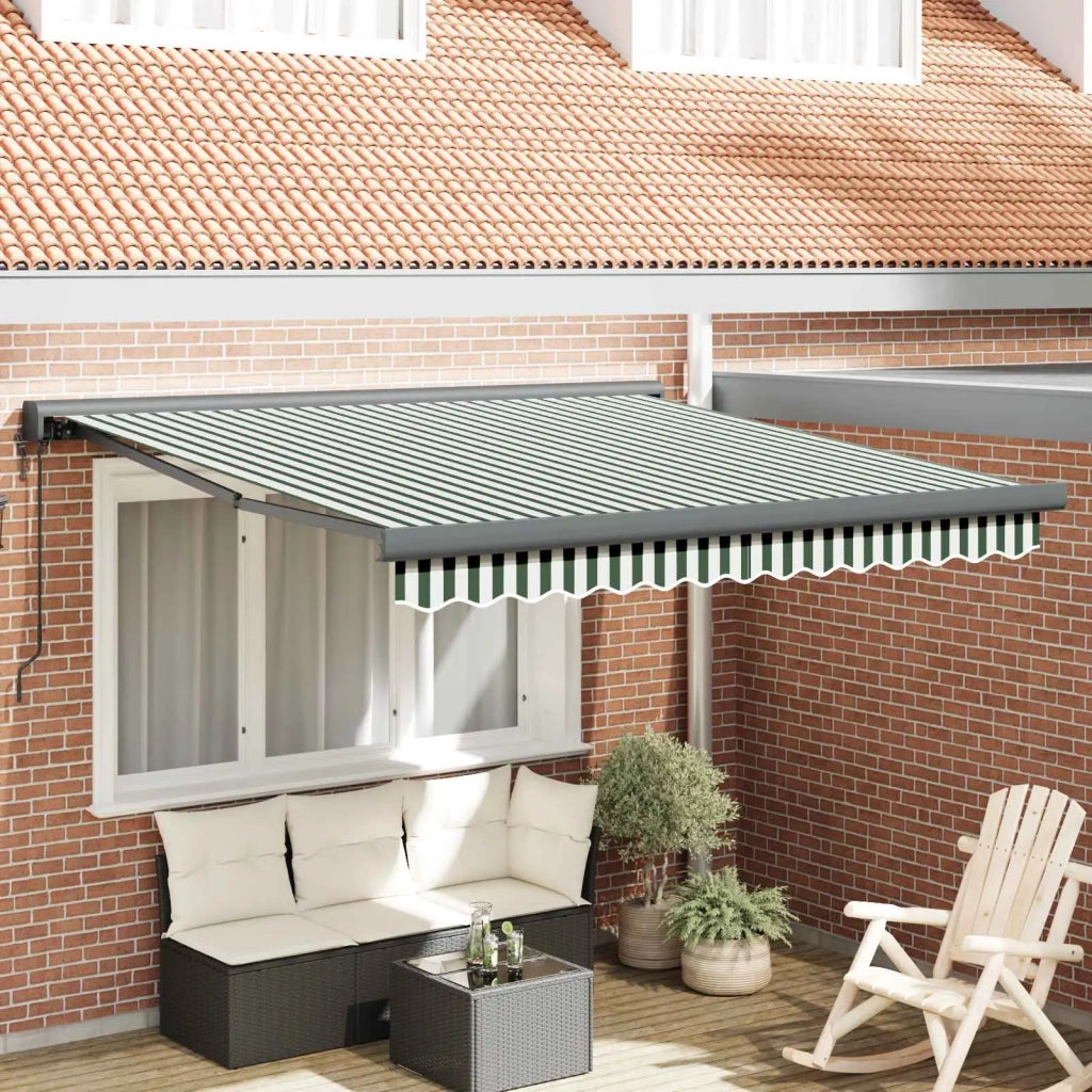 Tenda da Sole Verde e Bianco 300 x 250 x 165 cm 3330192