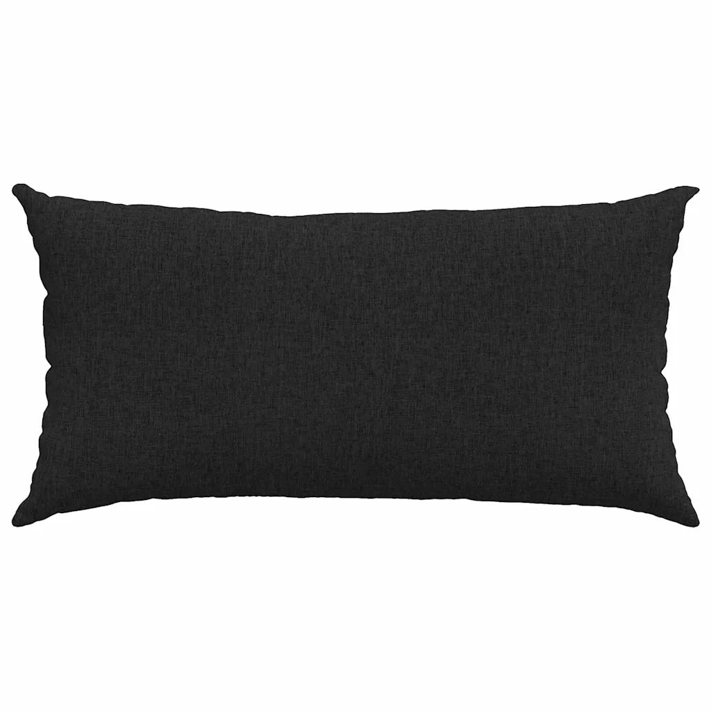 Cuscini da Divano 2 pcs Nero 80 x 40 cm Tessuto 42013698